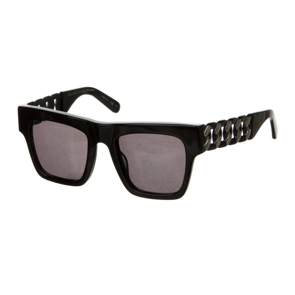 Stella McCartney Black and Gold Sunglasses